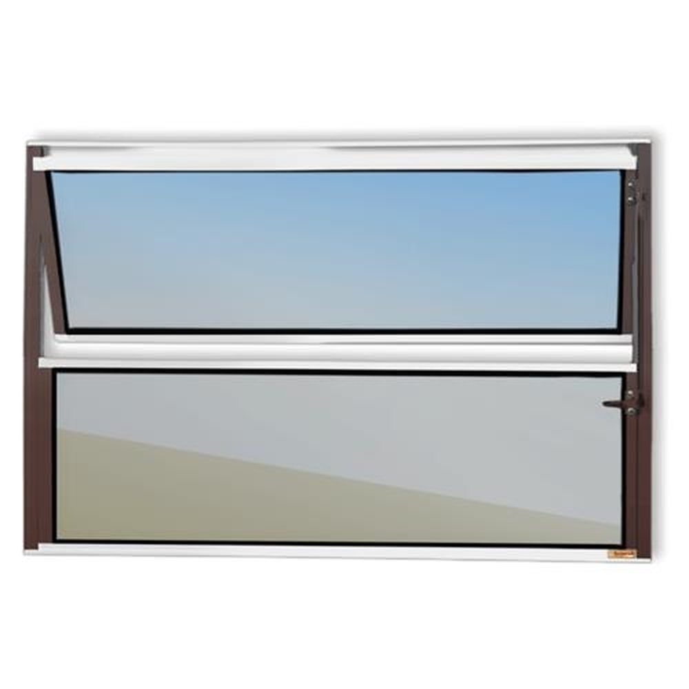 Basculante 40 X 40 Master Vidro Reflex Mix Corten