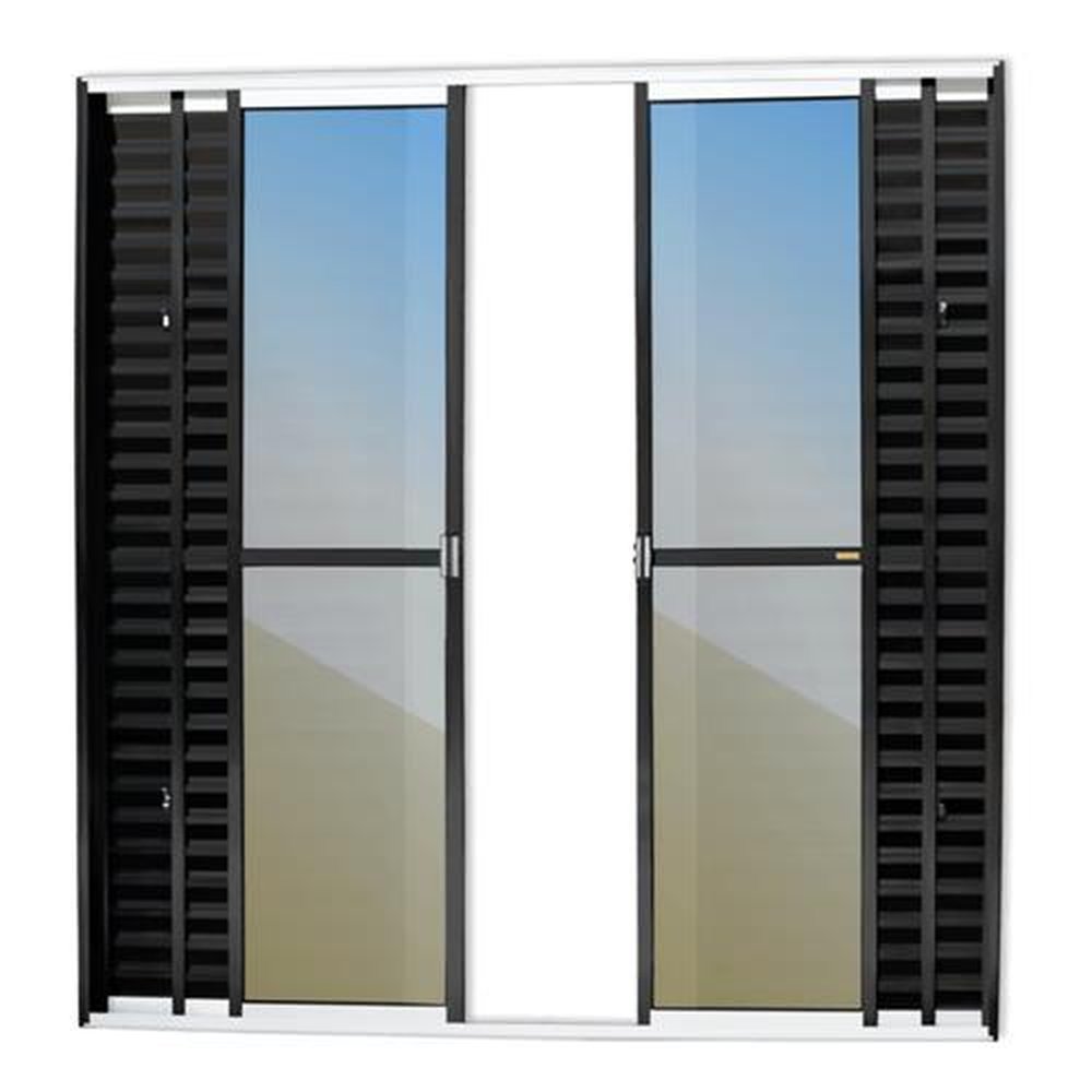 Portabalcao 6 Folhas 210 X 200 Super Vidro Reflex Mix Preto