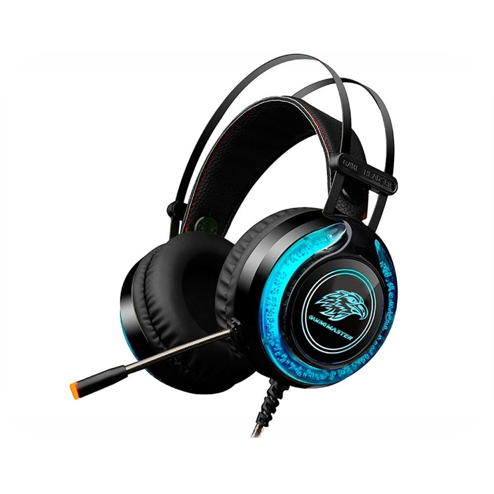 Headset Gamer K-mex Mic Ars930 Preto Led Rgb