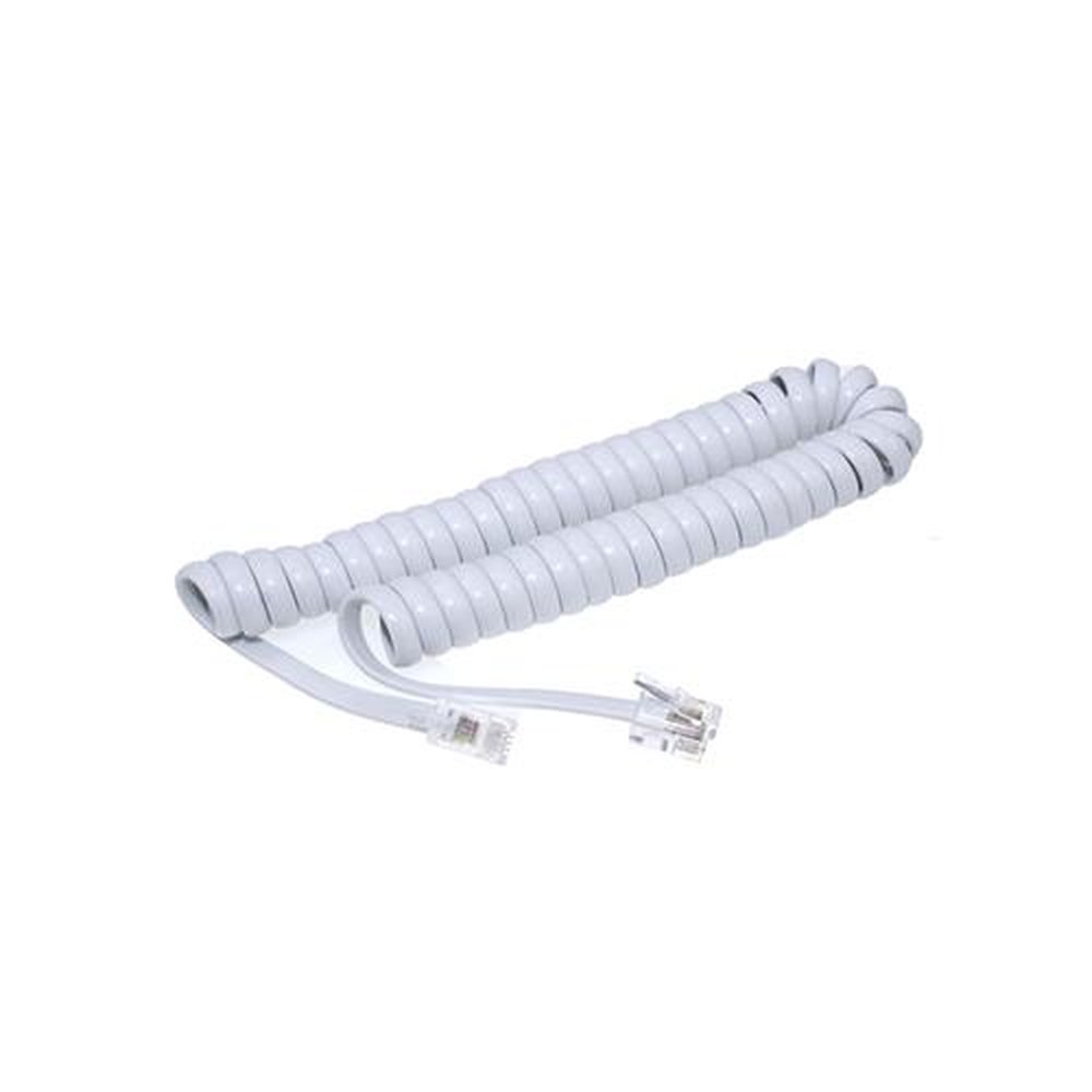 Cordão Espiral 4P4C 2 Metros Branco
