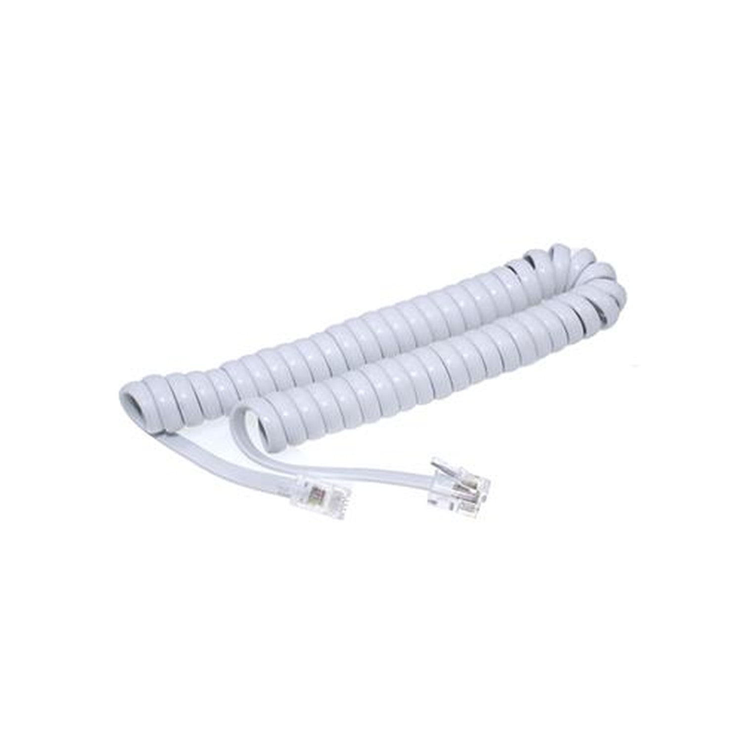 Cordão Espiral 4P4C 2 Metros Branco