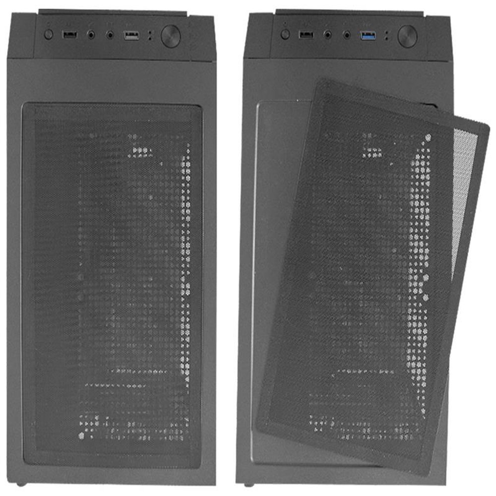 Gabinete gamer k-mex pantera iii cg-b1z5 preto - cgb1z5rh011cb0x