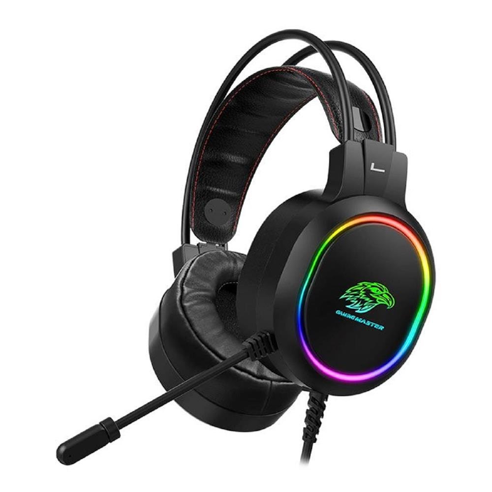 Headset Gamer K-Mex Ar43, Rgb, 7.1 Virtual, Drivers 50Mm, Preto