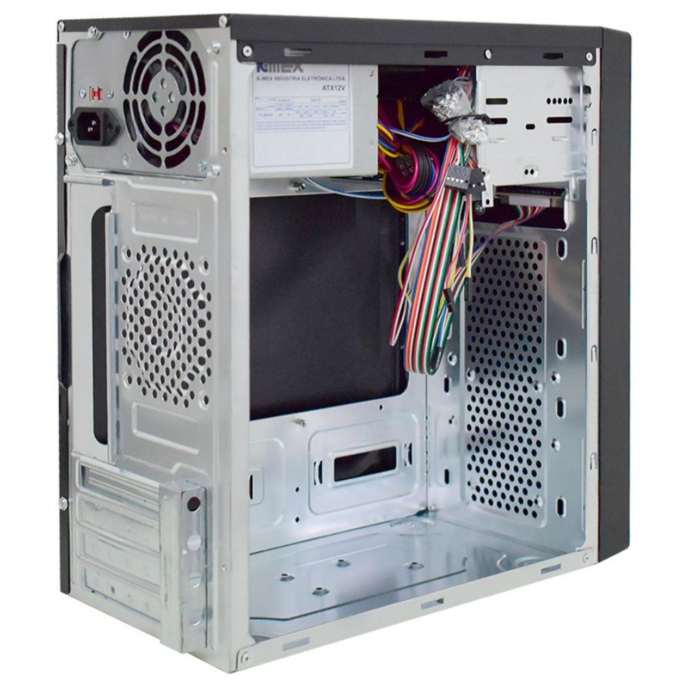 Gabinete K-mex Micro Atx Gm-06th C/ Fonte Px300 C/ Ac Audio 97+2* Usb 2.0