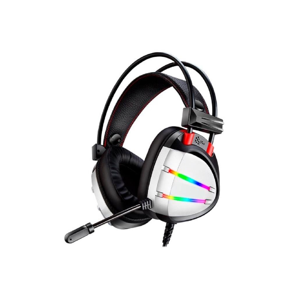 Headset Gamer K-Mex Ar70, Drivers 50Mm, Usb, Rgb, Prata