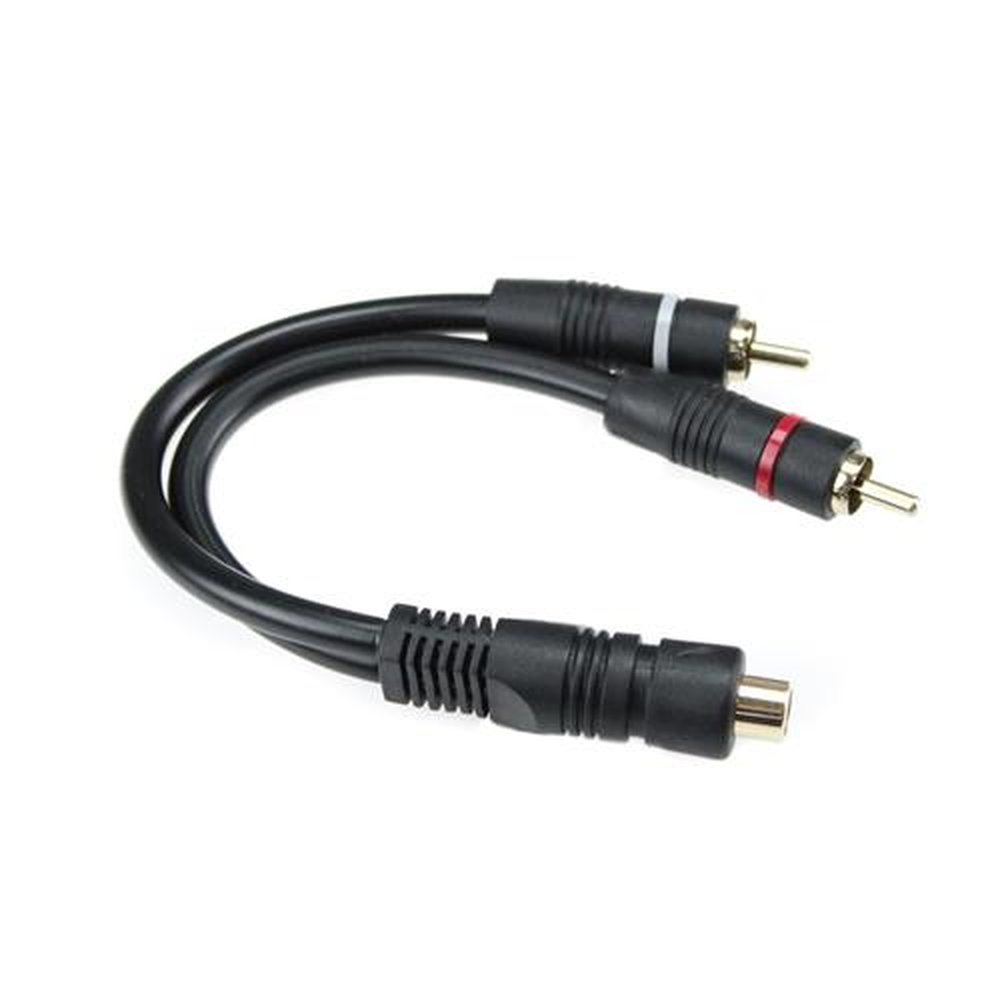 Cabo 2 Rca X Jack Rca Y 20Cm Pt