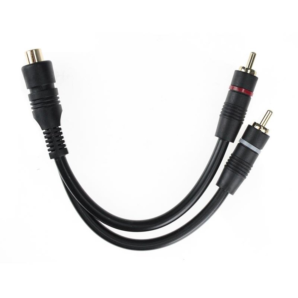 Cabo 2 Rca X Jack Rca Y 20Cm Pt