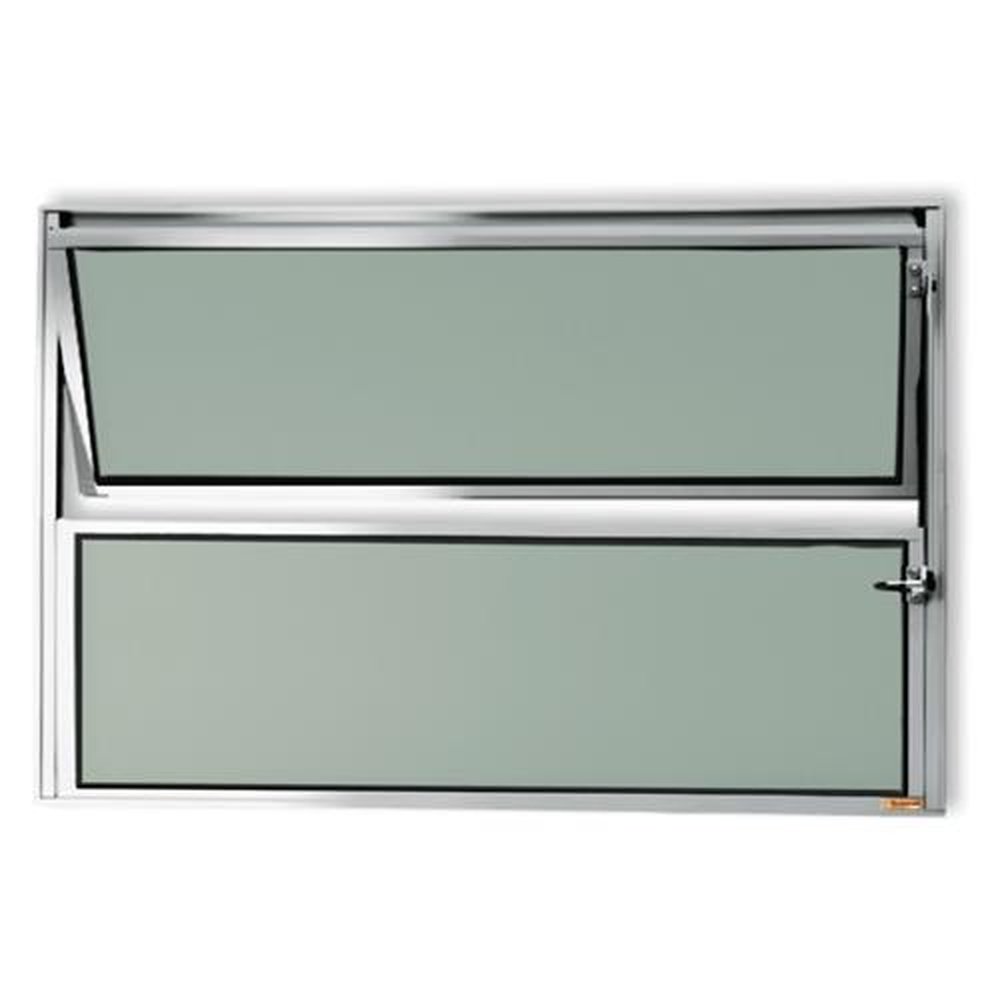 Basculante 40 X 100 Master Vidro Boreal Anodizado Brilhante