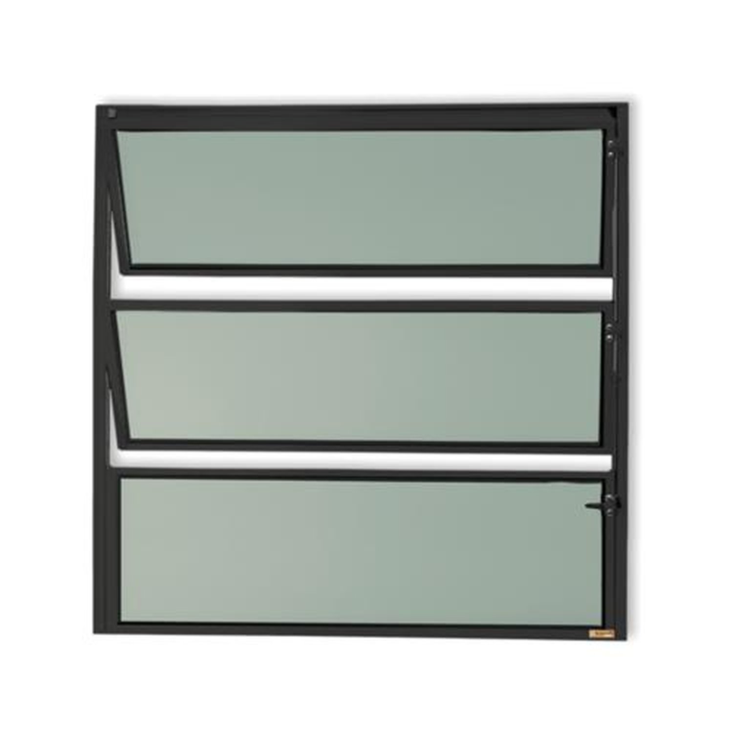 Basculante 60 X 40 Master Vidro Boreal Preto Acetinado