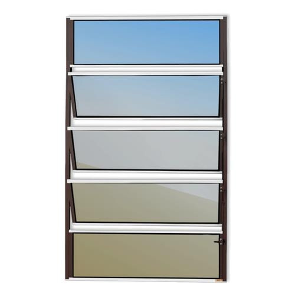 Basculante 100 X 60 Master Vidro Reflex Mix Corten