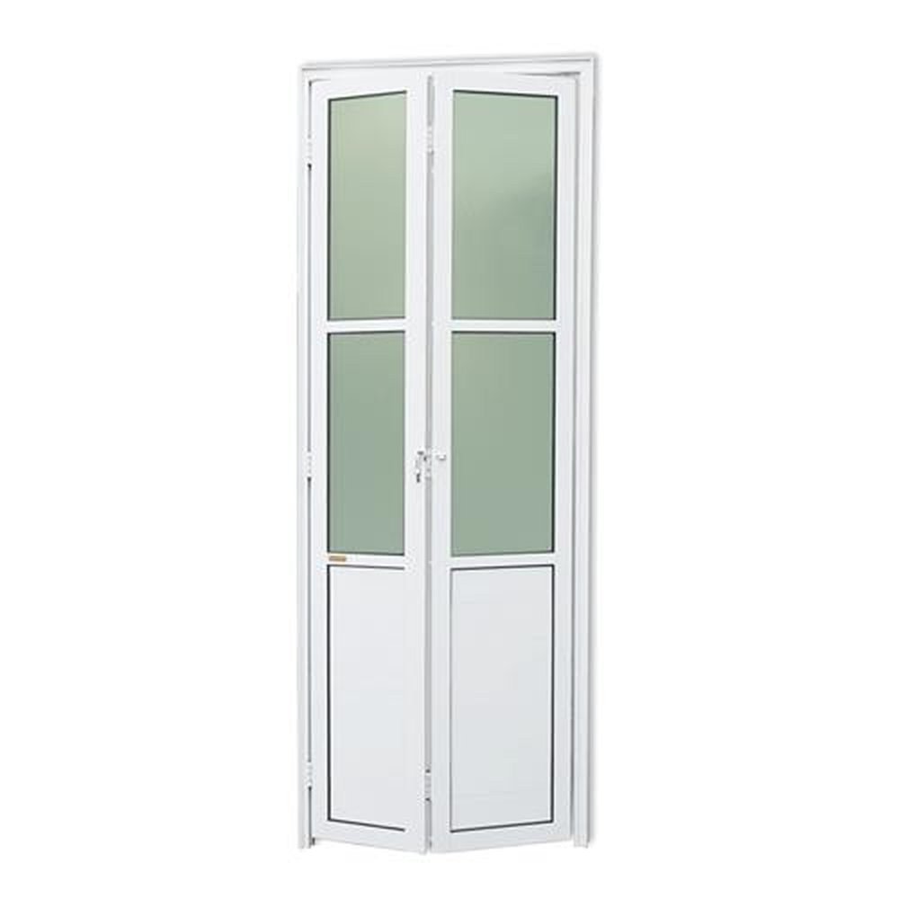 Porta Camarao Meia Lambril Meia Vidrao Lado Direito Linha 25 Branco Brilhante 80 Vidro Boreal