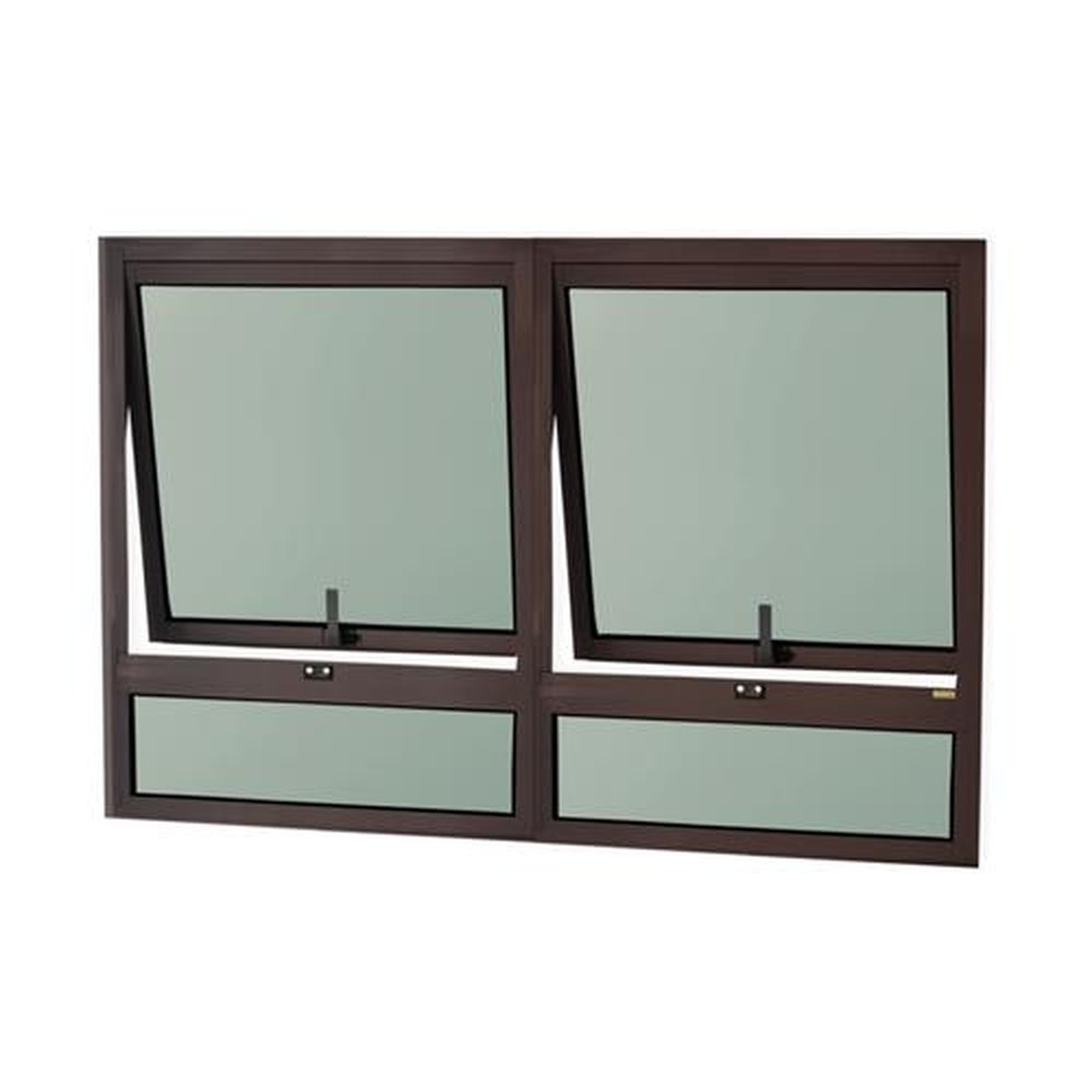 Maxim-Ar 80 X 120 com Bandeira Confort Vidro Boreal Marrom Corten