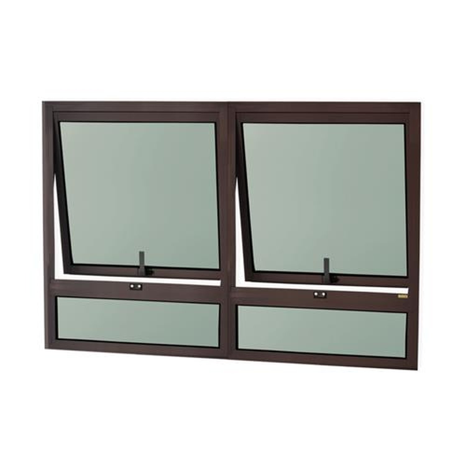 Maxim-Ar 80 X 120 com Bandeira Confort Vidro Boreal Marrom Corten