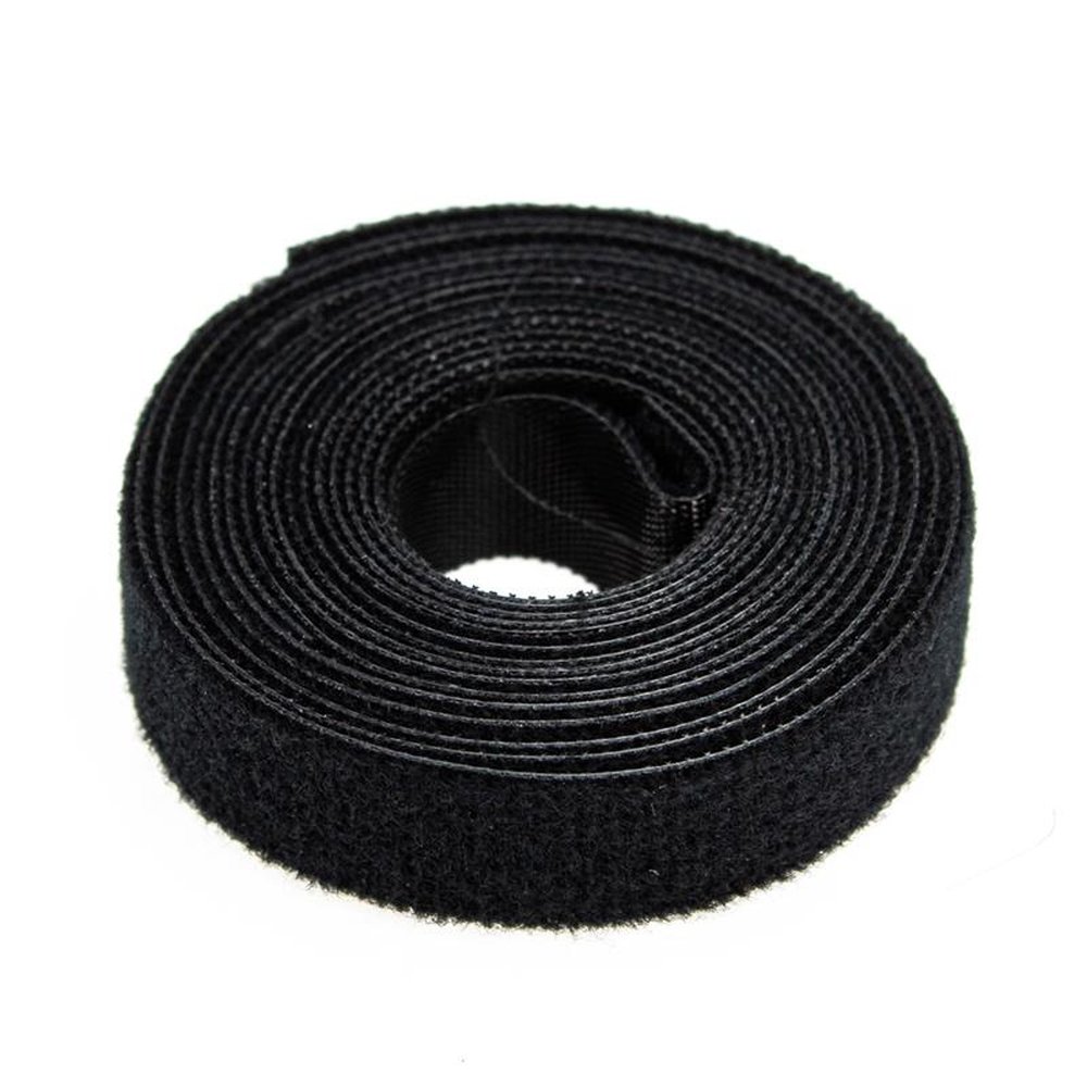 Abraçadeira Velcro Dupla Face Rolo 2,5 Metros Preto