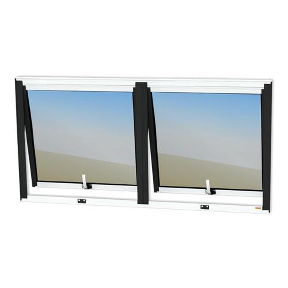 Maxim-Ar 60 X 120 2Seçõeseçoes Confort Vidro Reflex Mix Preto