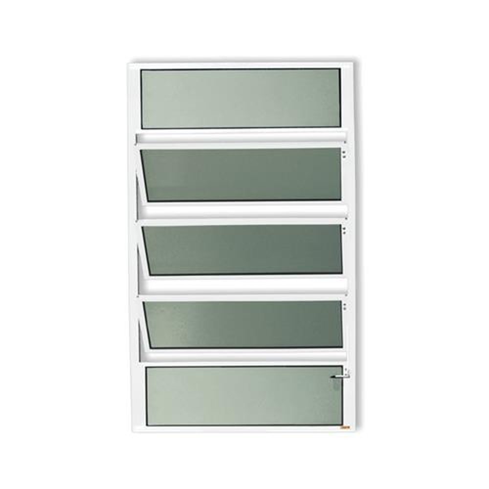 Basculante 100 X 60 Plus Vidro Boreal Branco Brilhante