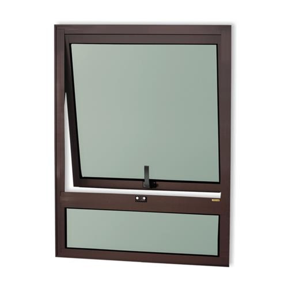 Maxim-Ar 80 X 80 com Bandeira Confort Vidro Boreal Marrom Corten