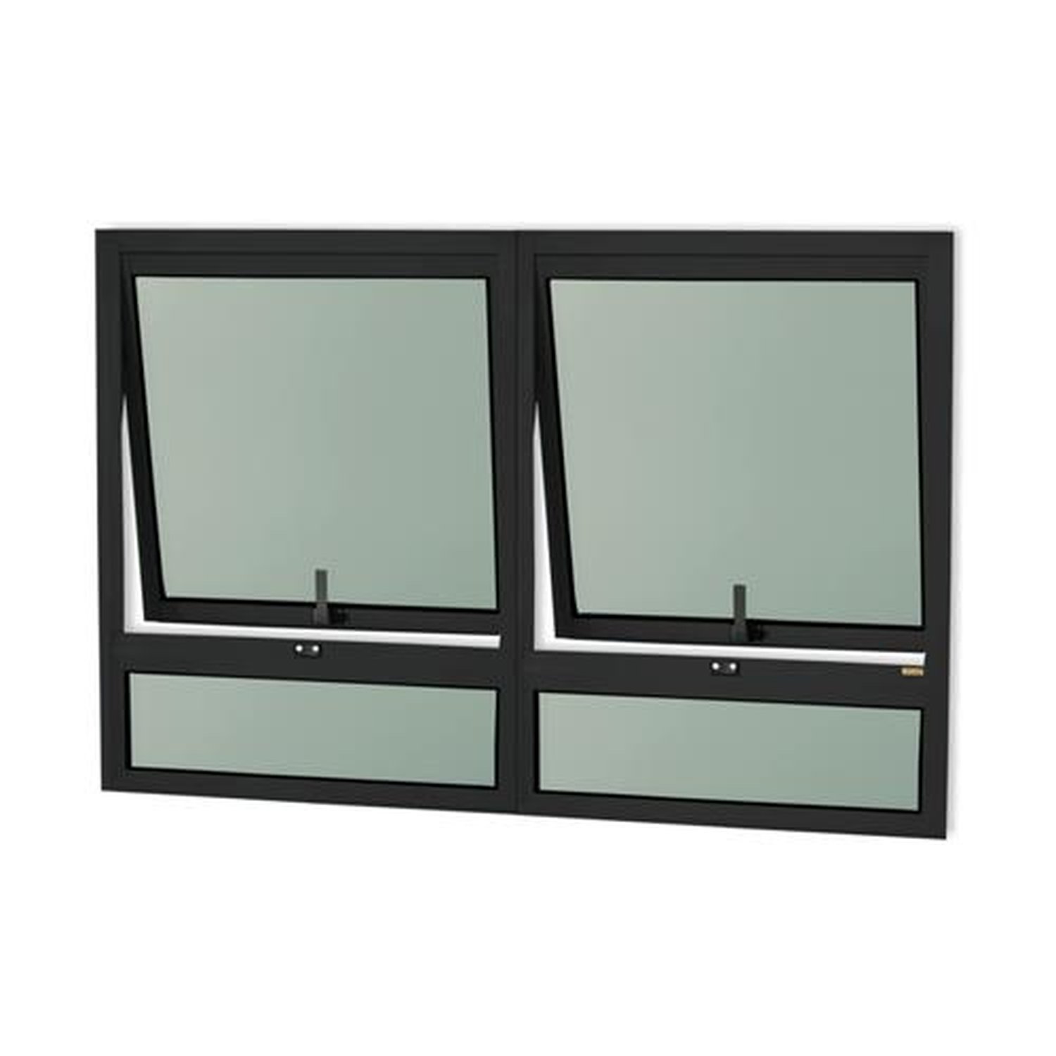 Maxim-Ar 80 X 120 com Bandeira Confort Vidro Boreal Preto Acetinado