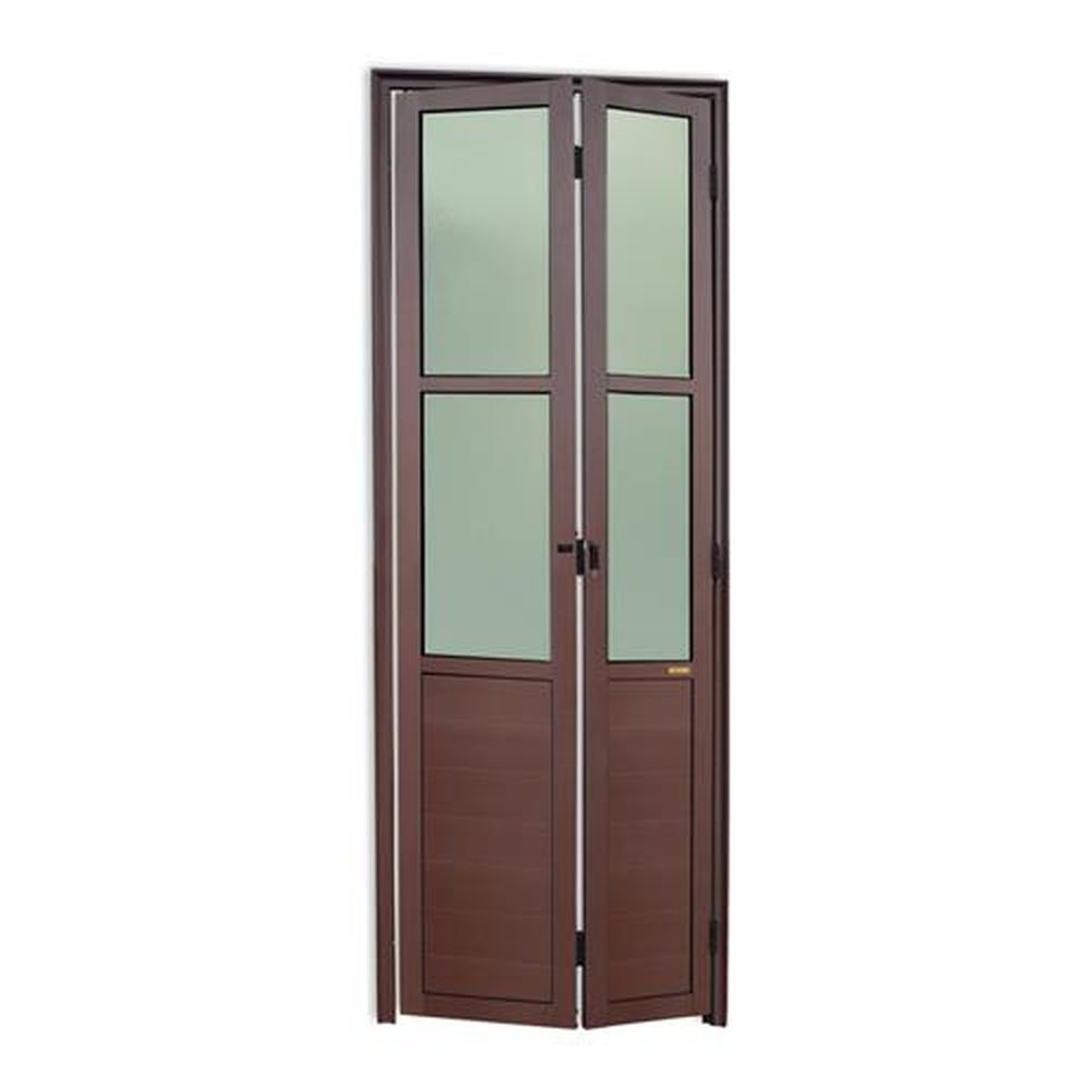 Porta Camarao Meia Lambril Meia Vidrao Lado Esquerdo Linha 25 Marrom Corten 60 Vidro Boreal