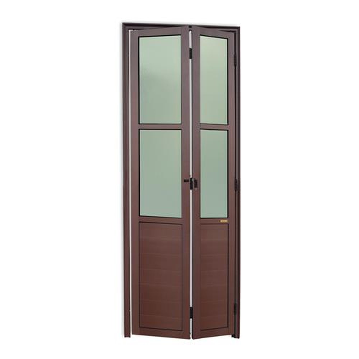 Porta Camarao Meia Lambril Meia Vidrao Lado Esquerdo Linha 25 Marrom Corten 60 Vidro Boreal