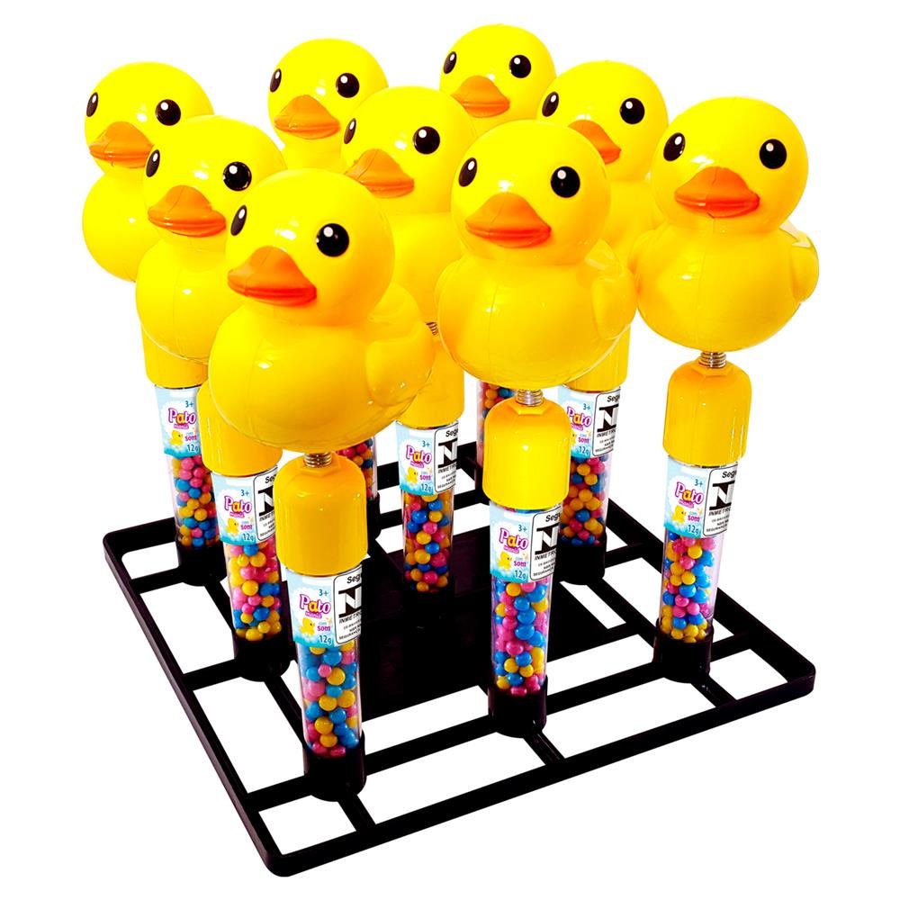 Bala Pato Mania Display com 9 Unidades