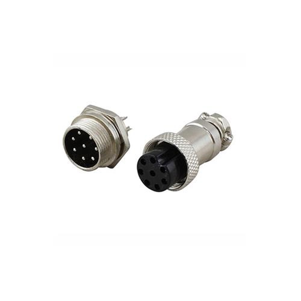 Conector Mic Macho X Fêmea 8Pinos Com 5 Peças
