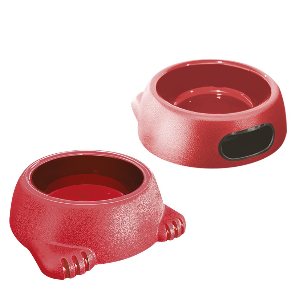 Comedouro Plástico Gato Super Cat - 200 Ml - Cinza Export