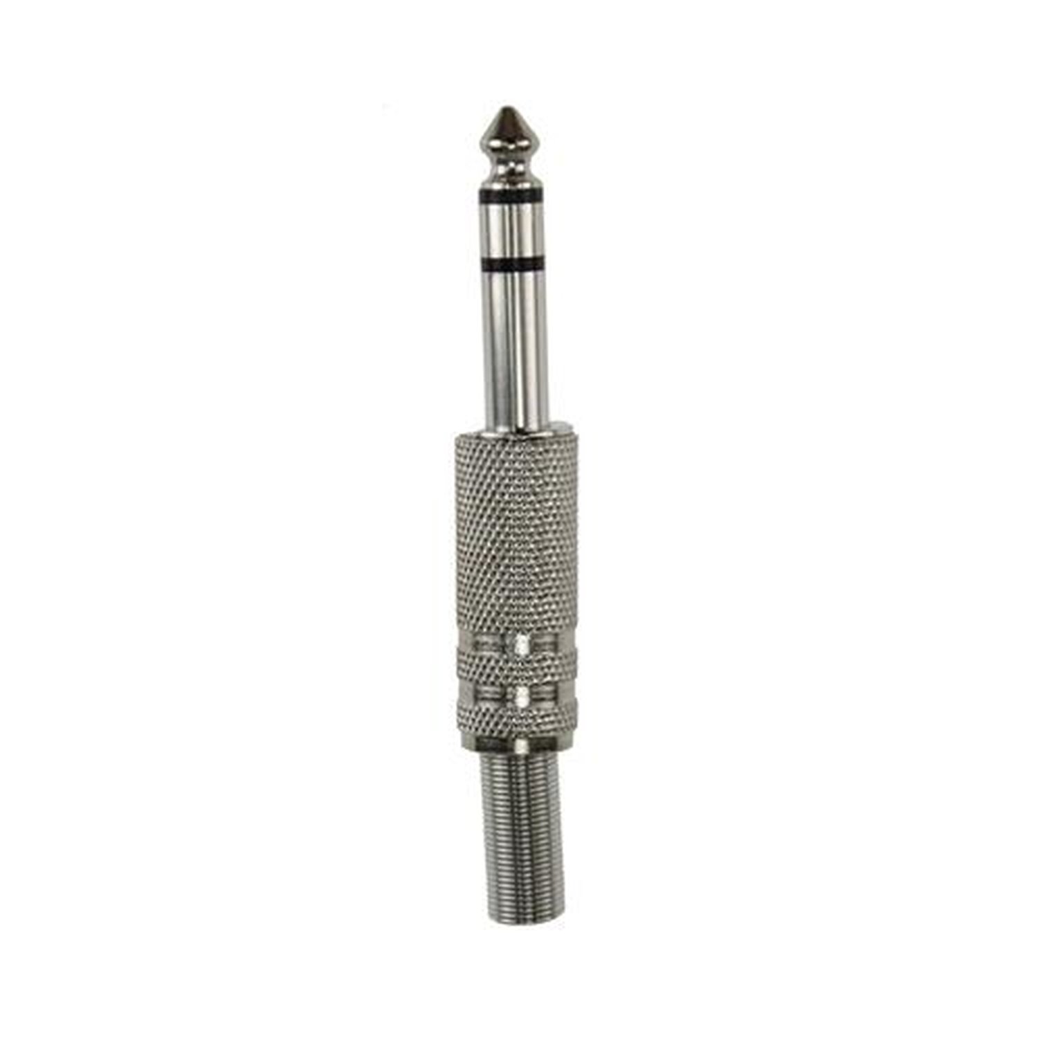 Plug P10 Stereo Niquelado Plus Com 10 Peças