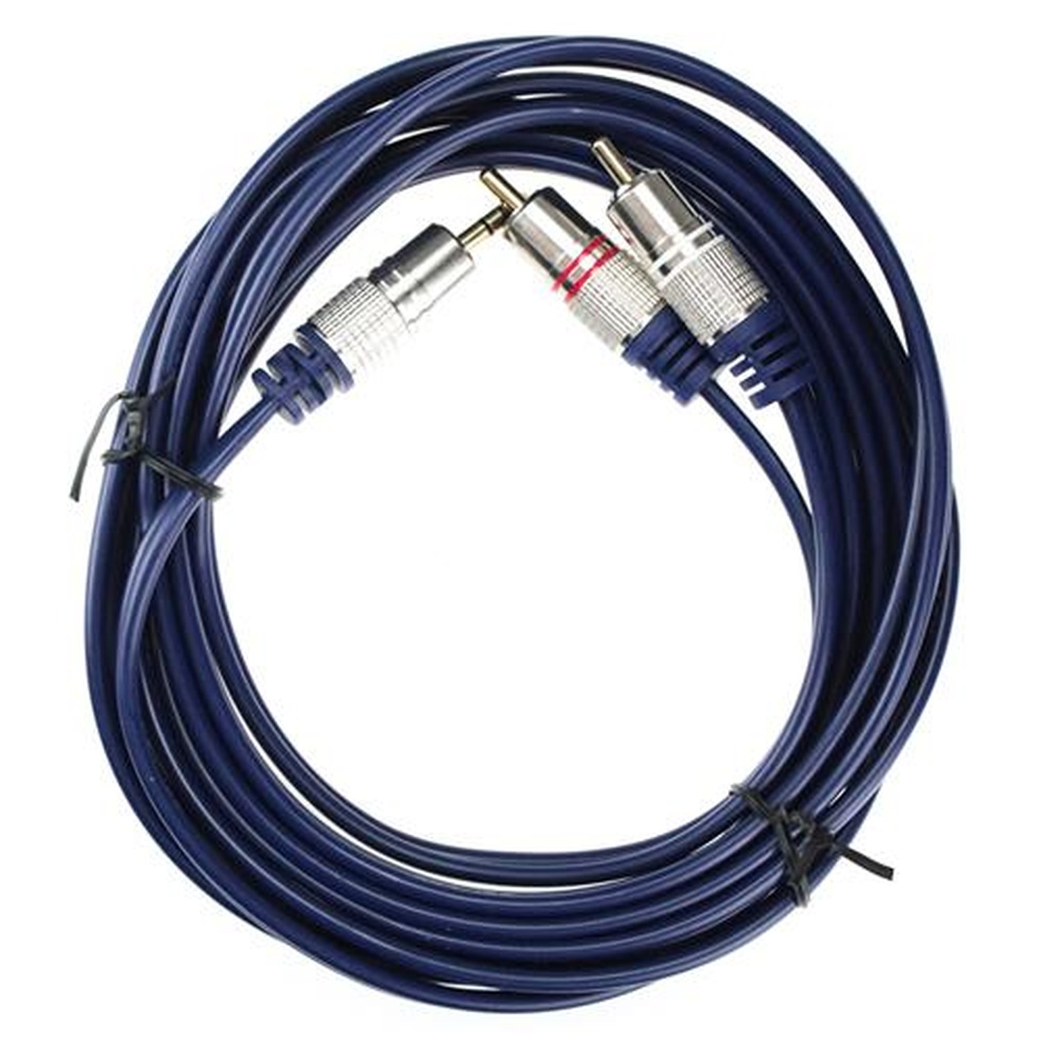 Cabo P2 Stereo X 2 Rca Pro 3 Metros Azul