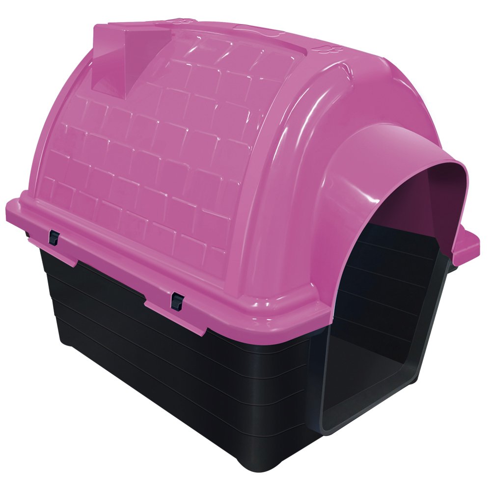 Casinha Plástico Furacão Pet Iglu N4,0 - Rosa
