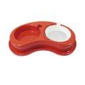 Comedouro Plástico Anti-Formiga Joy Duplo 1.000ml - M Rosa