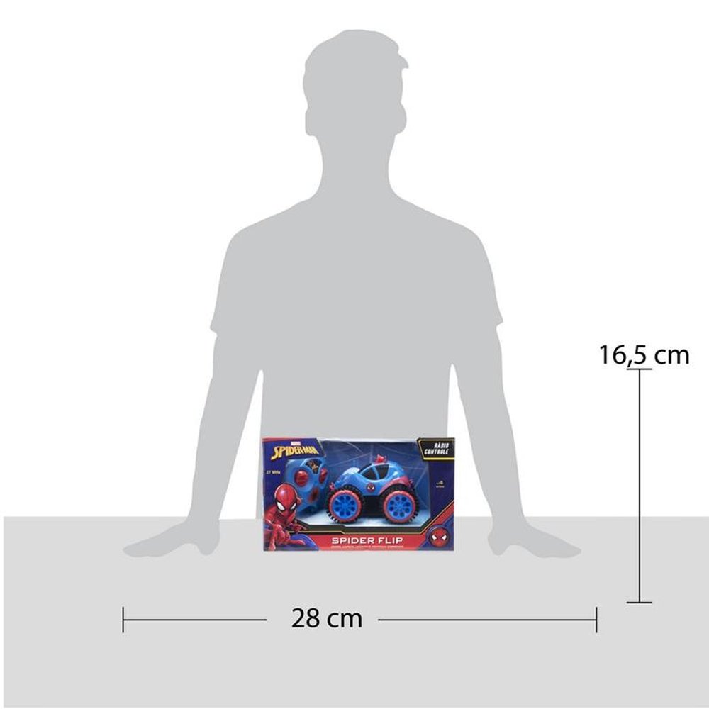 Veiculo Spider Flip Spider Man Radio Controle 3 Funções