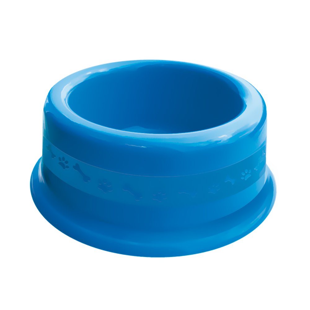 Comedouro Plástico Glamour Furacão Pet N2 - 500 Ml - Vermelho