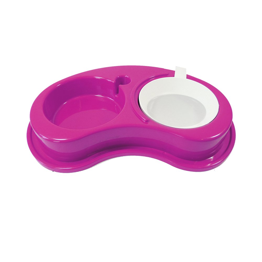Comedouro Plástico Anti-Formiga Joy Duplo 1.000ml - M Azul