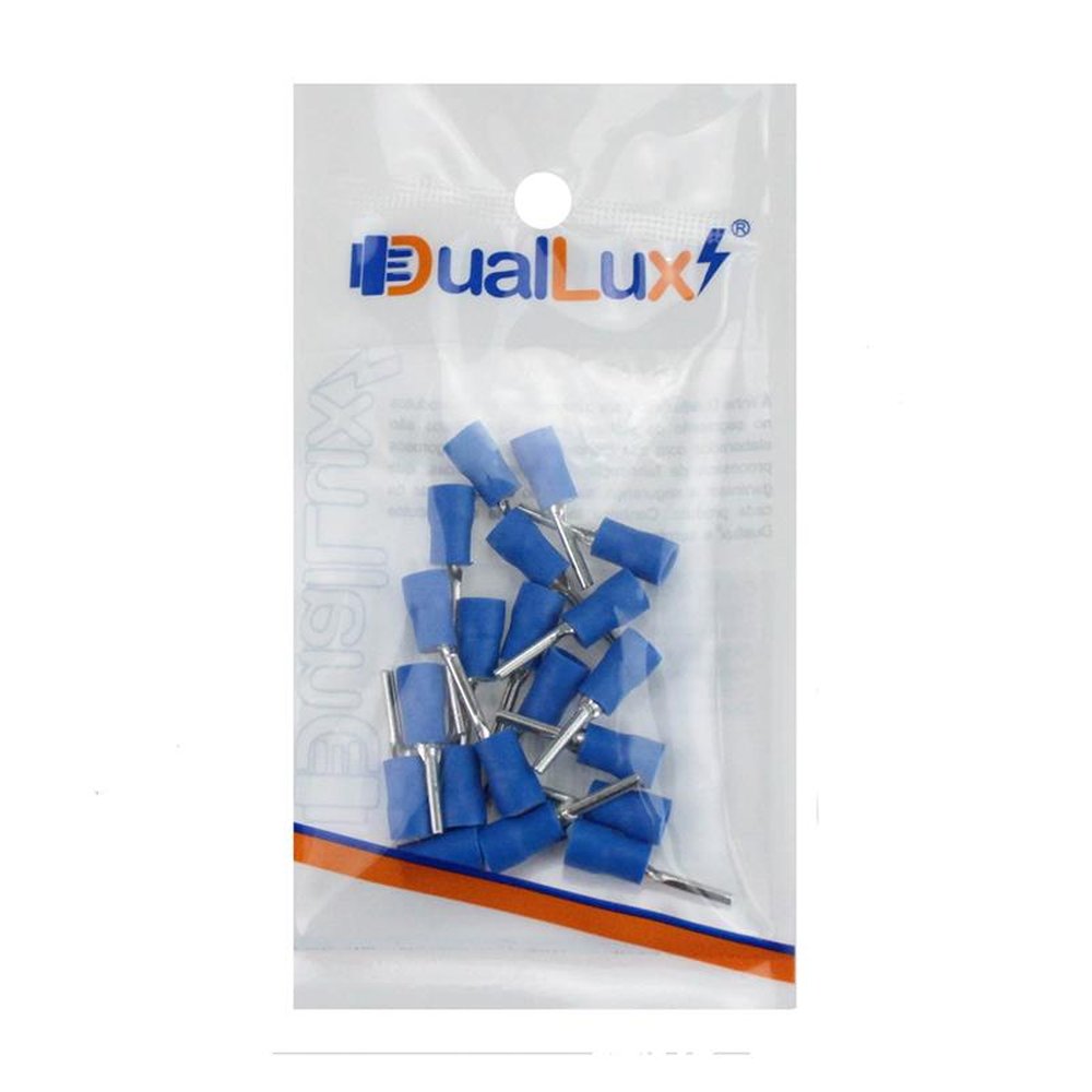 Terminal Pino Longo Azul Com 20 Peças
