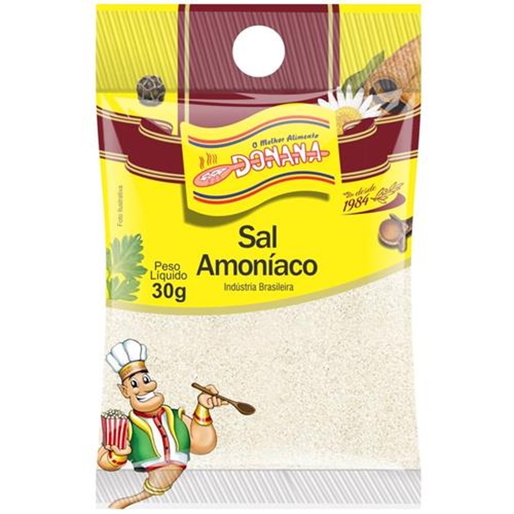 Sal Amoníaco 30g Donana - Embalagem Contém 50 Unidades