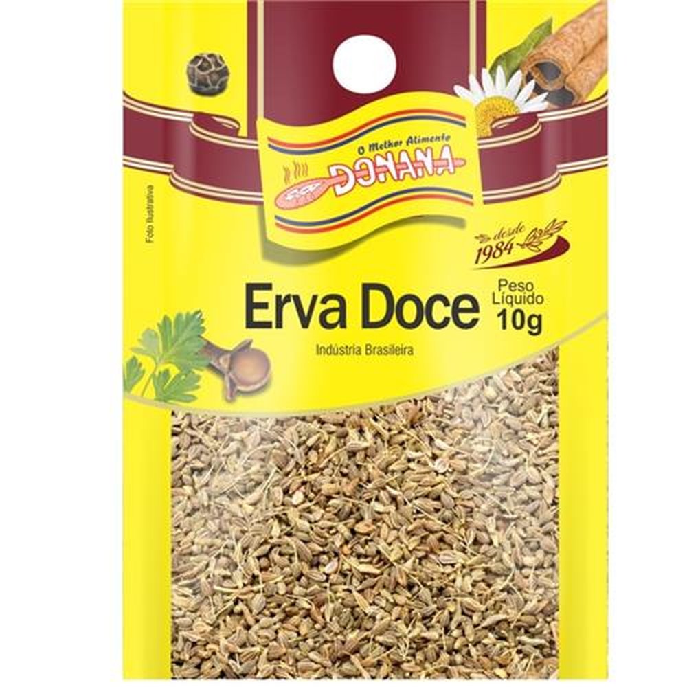 Erva Doce 10g Donana - Embalagem Contém 50 Unidades