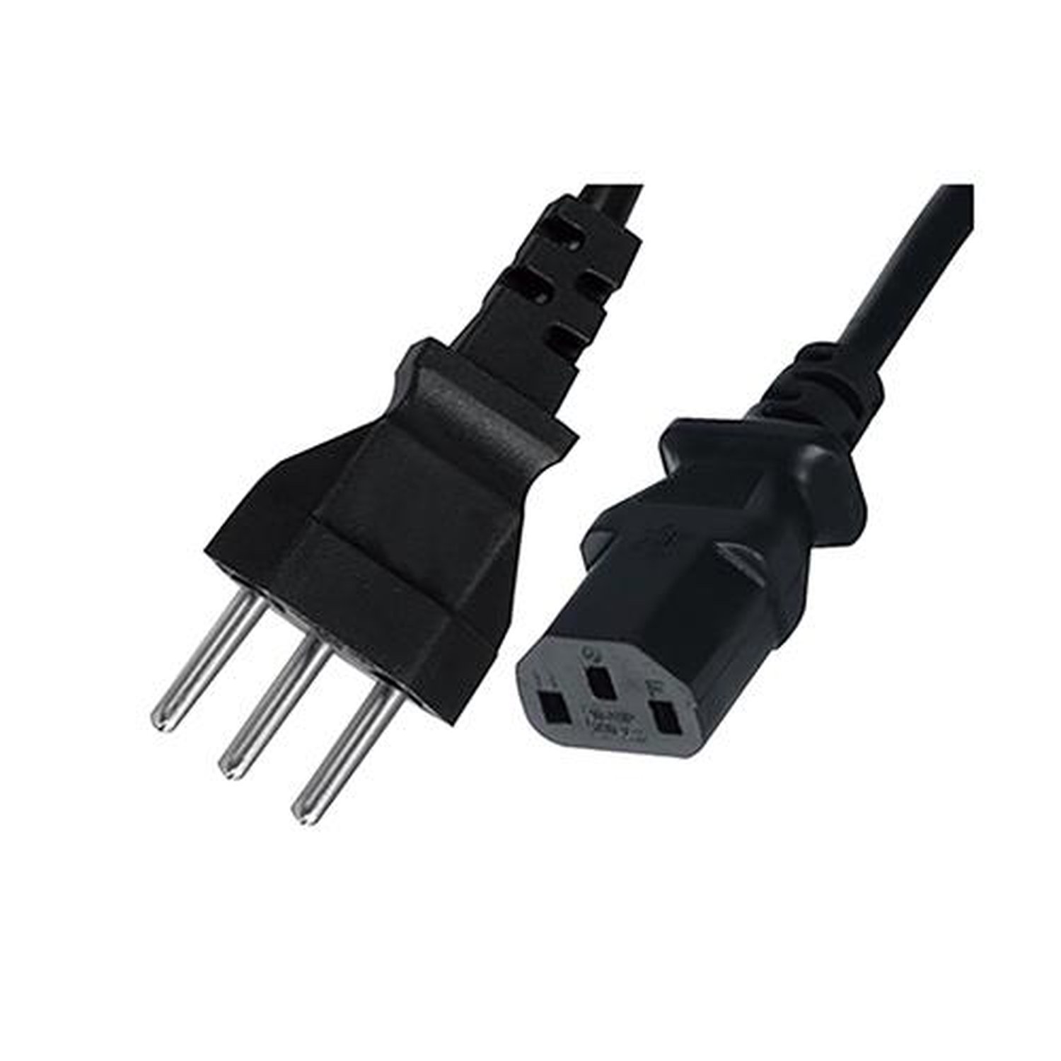 Cabo Força 3X0,75 mm 500V 180° 10A 1,5 Metros