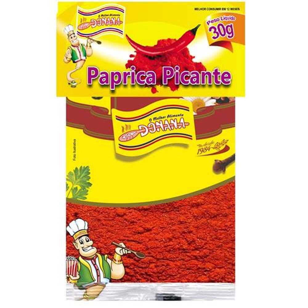 Paprica Doce 30g Donana - Embalagem Contém 50 Unidades