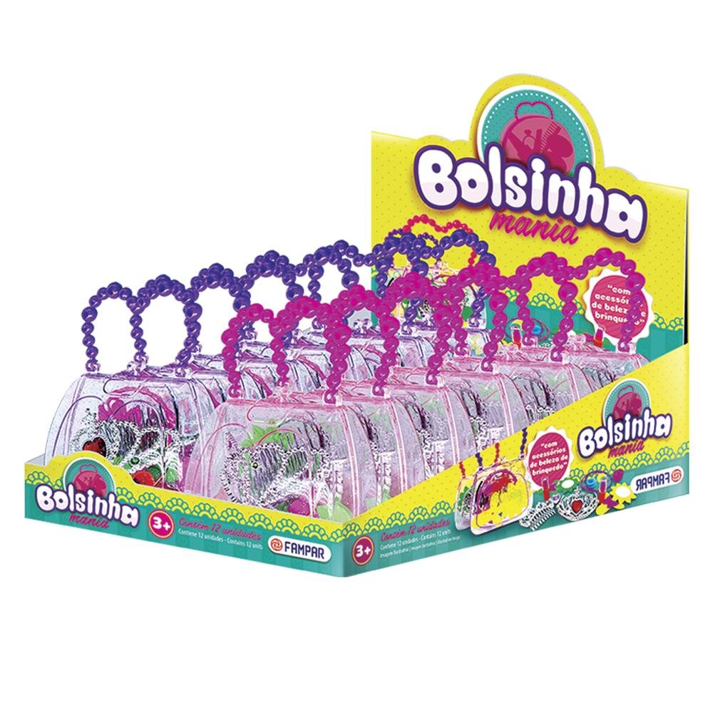 Brinquedo Bolsinha Mania Com Brinde Display Com 12 Unidades