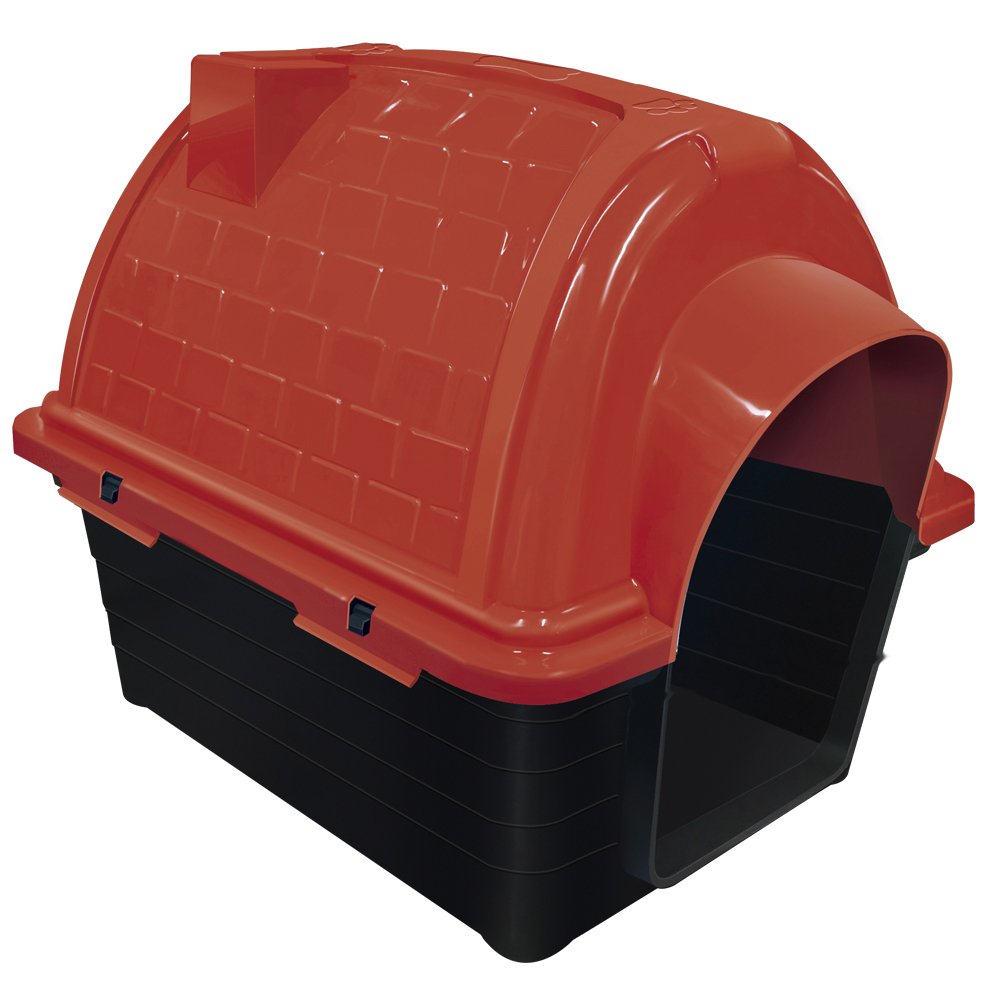 Casinha Plástico Furacão Pet Iglu N3,0 - Vermelha