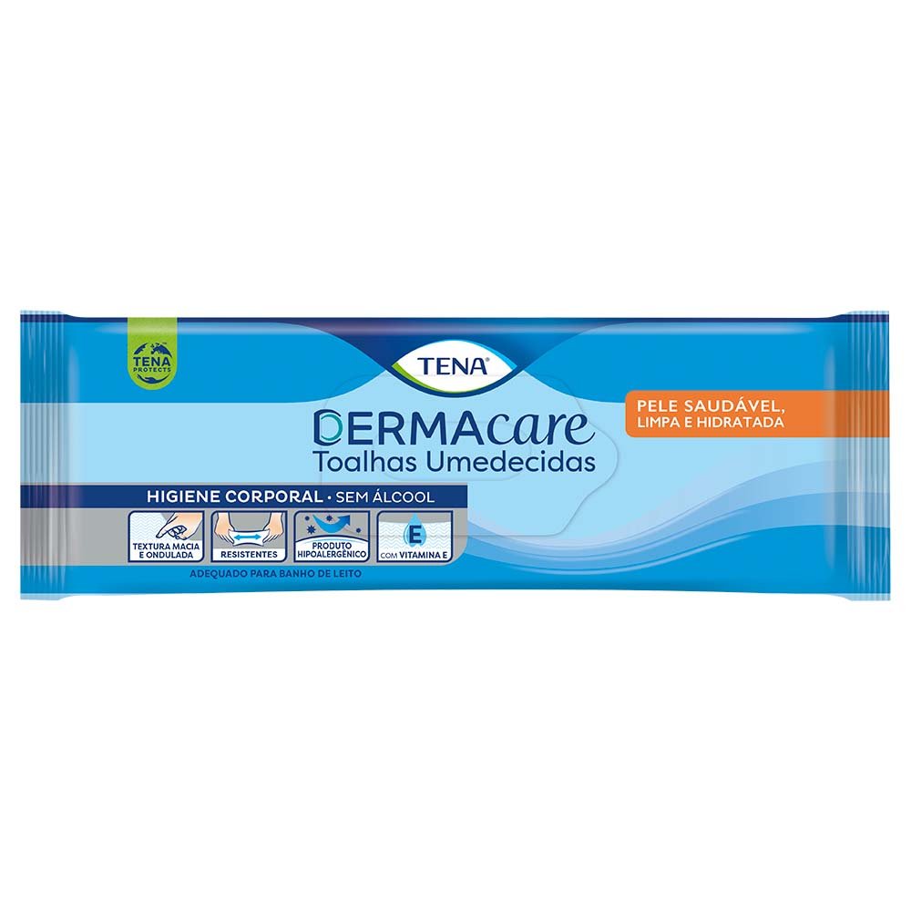 Toalha Umedecida Tena Slip Dermacare Leve 40 Pague 30