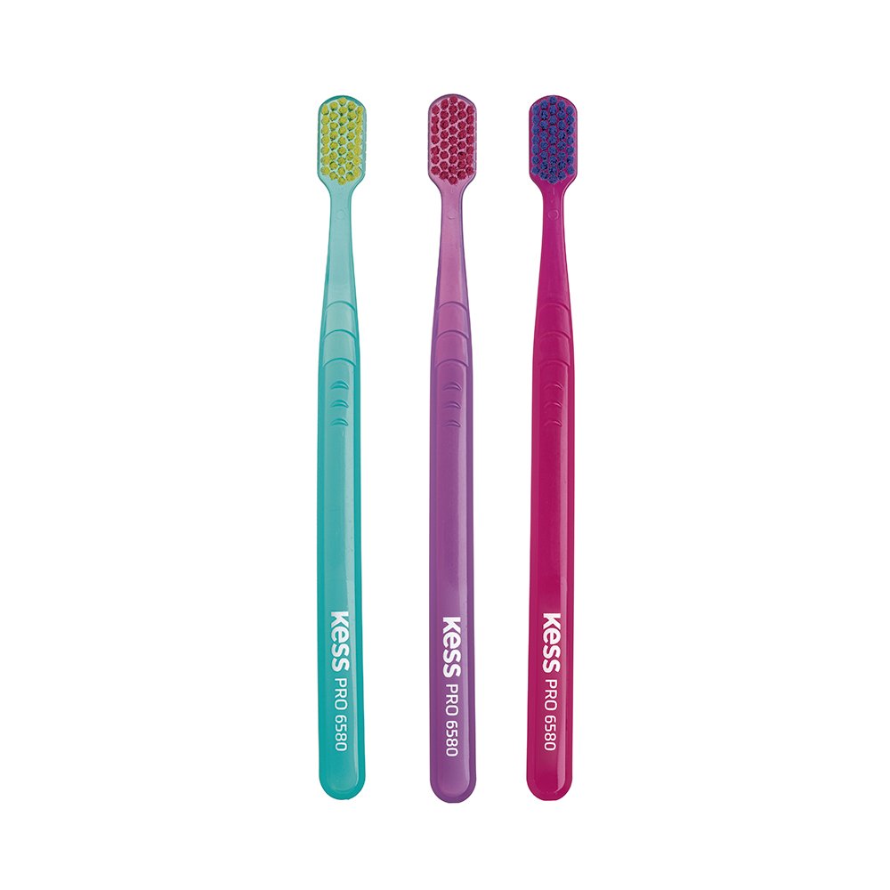 Escova de Dentes Kess Pro Extra Macia 3 Unidades