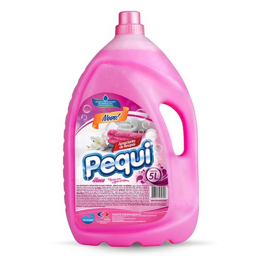 Amaciante Rosa 5 Litros - Embalagem Contém 3 Unidades