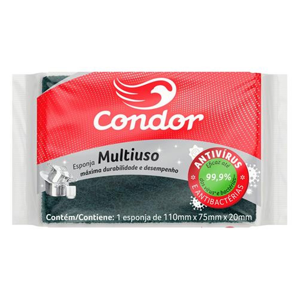 Esponja Multiuso Condor contém 60 unidades