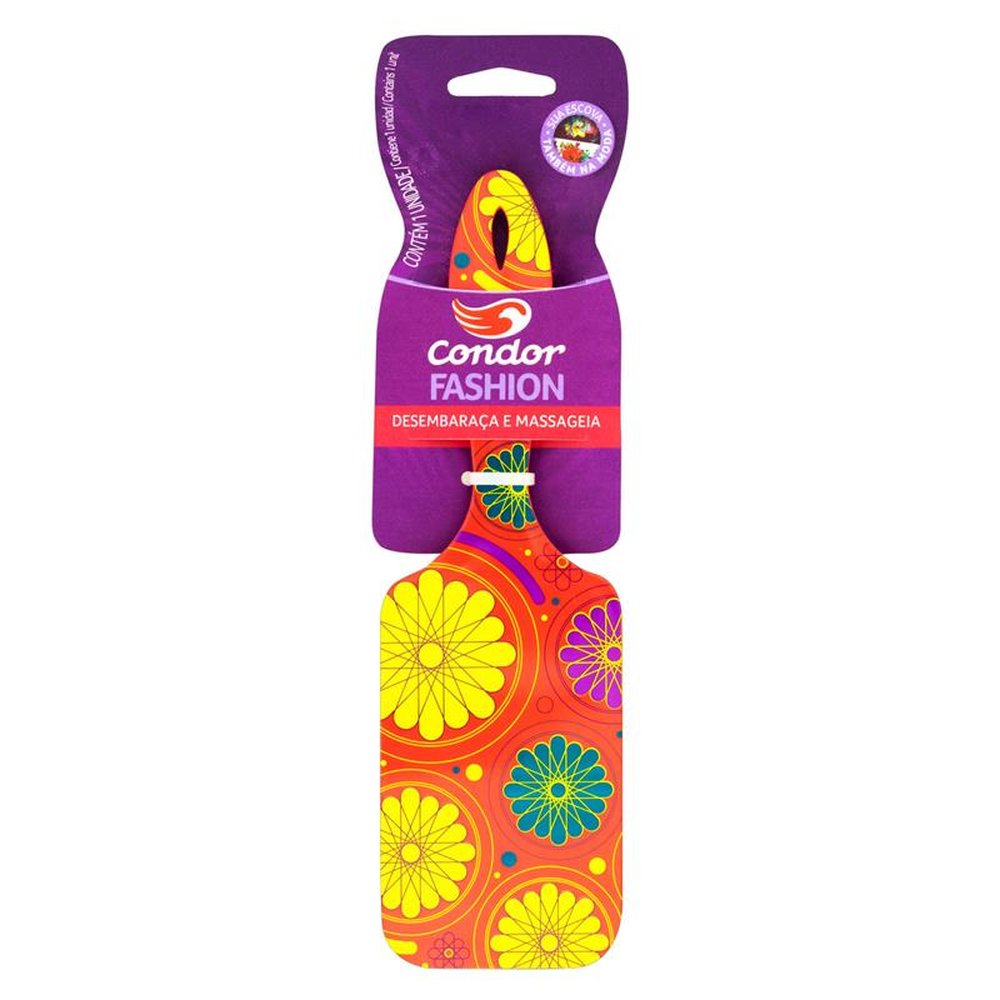 Condor Escova Cabelo Fashion Raquete 6893-Caixa/6