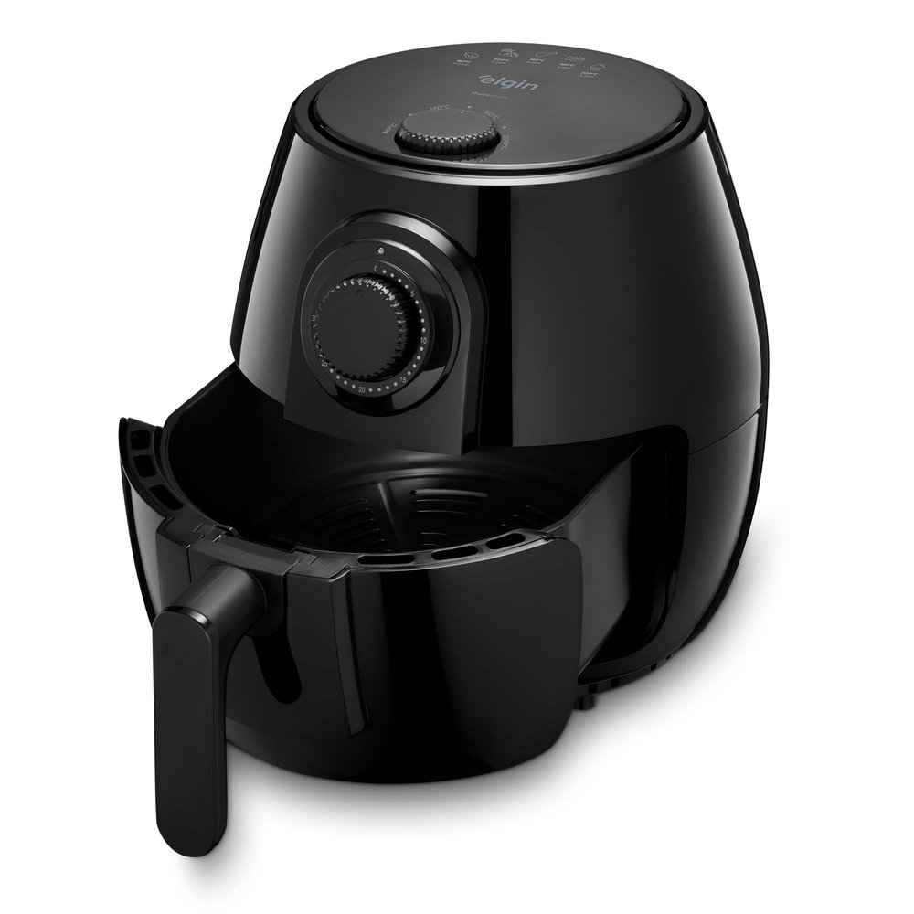 Fritadeira Elétrica Elgin Quick Fryer 4 Litros Preta 1350w 220v