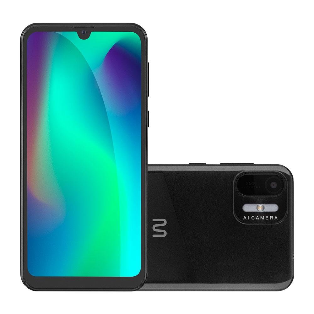 Smartphone Multi F Max 2 3G 64GB Wi-Fi Tela HD+ 6.1 polegadas Dual Chip 1GB RAM Android 11 Preto - P9165