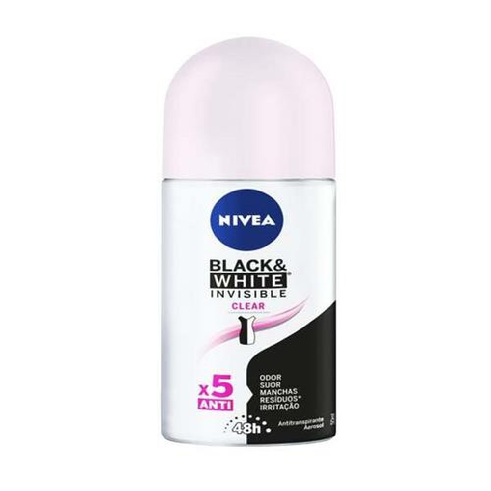 Desodorante Nivea Roll-On Black & White Feminino 50ml