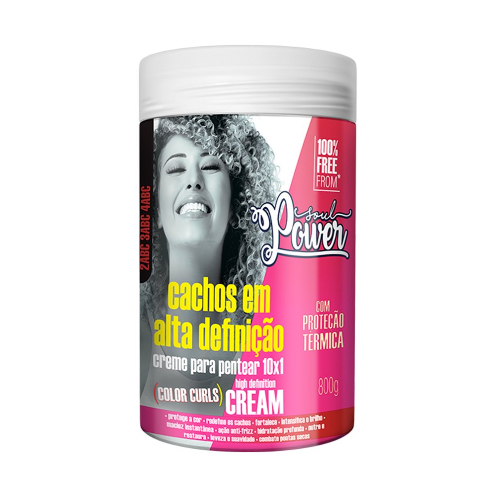 Creme De Pentear Soulpower Cachos Em Alta Definicao 800G